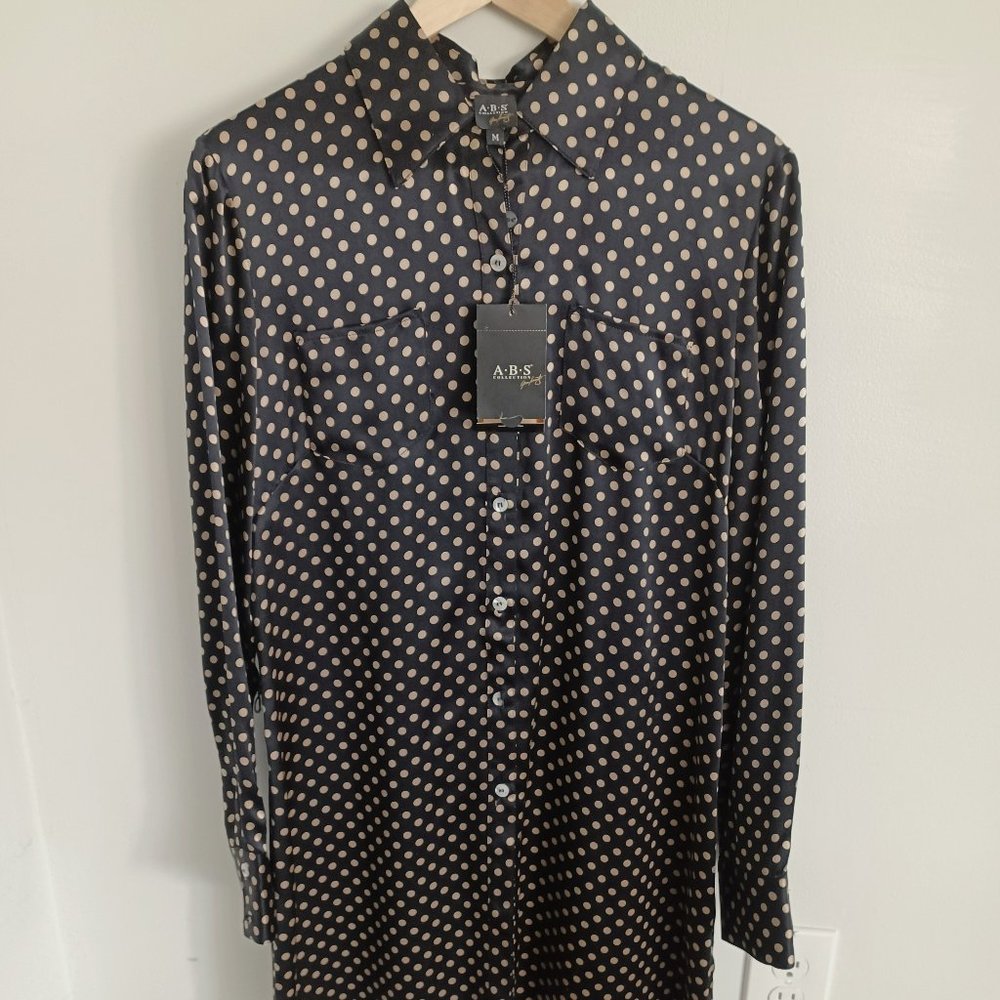 100% Silk ABS Shirt Dress